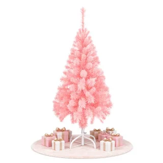 NAIZY kunstkerstboom 150 cm – roze PVC-kerstboom