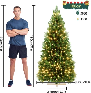 NAIZY Kunstkerstboom 180 cm