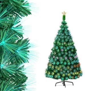 NAIZY kunstkerstboom 180 cm met glasvezelverlichting