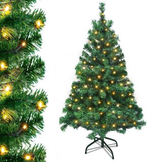 De NAIZY Kunstkerstboom 180 cm PVC Dennenboom Groen in één oogopslag