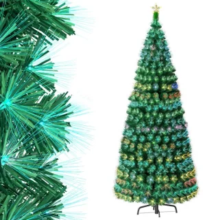 NAIZY kunstkerstboom 240 cm met glasvezelverlichting