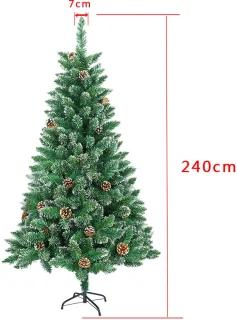 NAIZY Kunstkerstboom 240 cm PVC Dennenboom