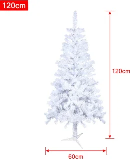 NAIZY Kunstkerstboom Dennenboom 120 cm Wit