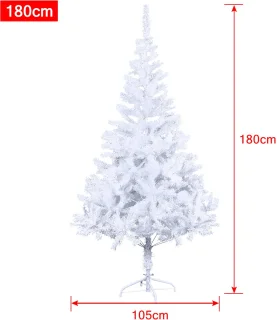 NAIZY Kunstkerstboom Dennenboom 180 cm Wit