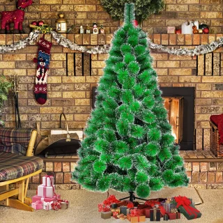 NAIZY Kunstkerstboom PVC 150 cm Dennenboom met standaard