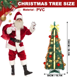 NAIZY Pop-up kunstkerstboom 150 cm