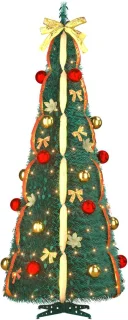 NAIZY Pop-up kunstkerstboom 180 cm roodgoud