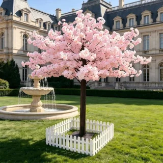 Nep kersenboom - zijde bloesem - 120 cm - roze