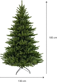 Niceey Kunstkerstboom 185 cm Groen Metalen Standaard