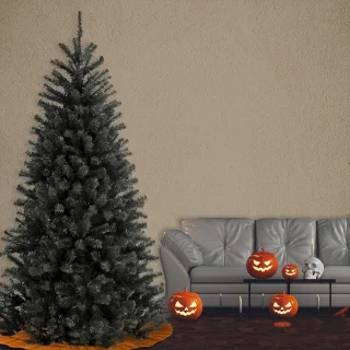 Noordvallei Spar Kunstkerstboom 225 cm Zwart