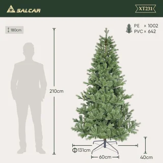 Nordmann Den Kunstkerstboom 210 cm