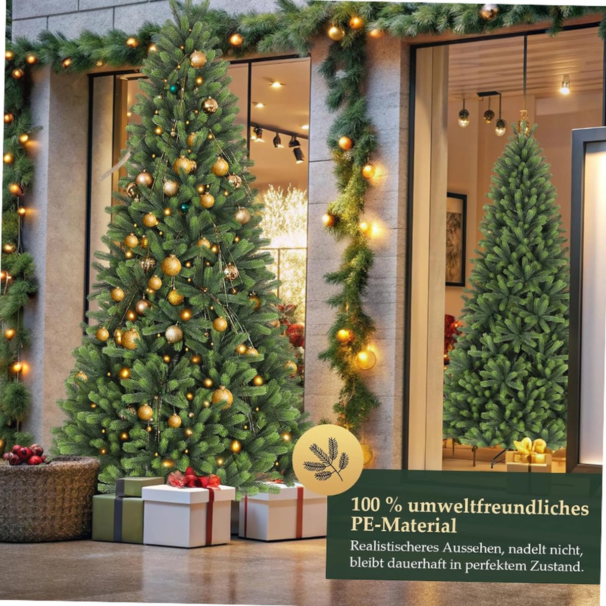 Nordmann Kunstkerstboom 180 cm PE met Standaard