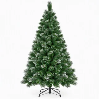 Nutrella kunstkerstboom wit met sneeuwafwerking 210 cm