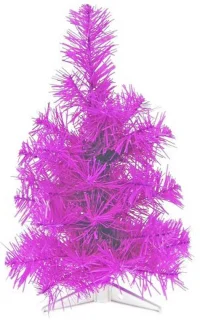 Onbekend merk Kunstkerstboom 30 cm - Paars