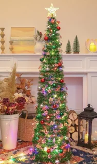 Onbekend merk Kunstkerstboom Potloodboom 150 cm - Groen - Set van 1