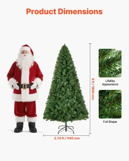 Onbekend merk - Kunstkerstboom PVC 180 cm