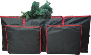 Opbergdoos Kerstboom - Kerstboomtas Organizer - Seizoensopslag - Waterdicht Stofdicht - 122 cm - Zwart