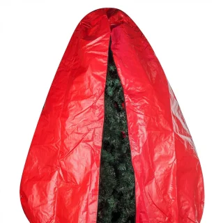 Opberghoes kunstkerstboom 6 voet - Rood