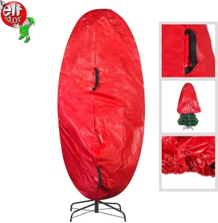 Opberghoes kunstkerstboom 6 voet - Rood