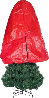 Opberghoes kunstkerstboom 6 voet - Rood