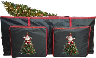 Opberghoes voor kerstboom en versiering
