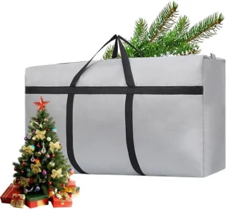 Opbergtas kerstboom 110 cm - grijs