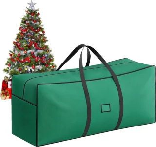 Opbergtas kerstboom 120 x 38 x 50 cm groen