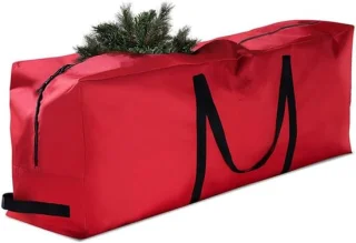 Opbergtas kerstboom 165x38x76cm rood