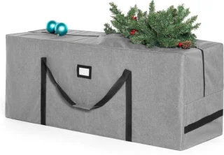 Opbergtas kerstboom boomhoes tot 274 cm grijs