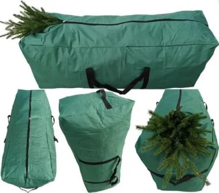 Opbergtas kunstkerstboom tot 230 cm groen