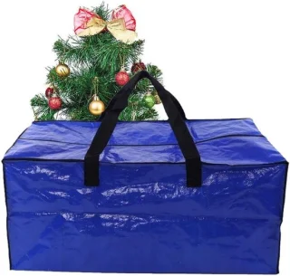 Opbergtas voor kerstboom 73x33x39 cm - Blauw