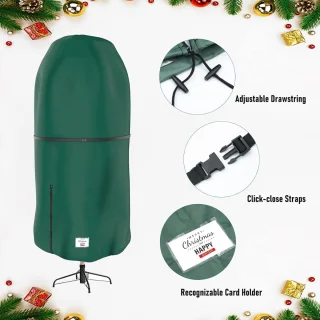 Opbergtas voor kerstboom en decoraties - groen