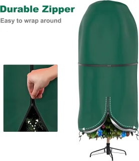 Opbergtas voor kerstboom en decoraties - groen