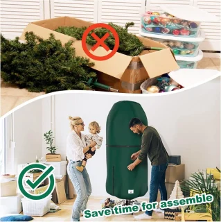Opbergtas voor kerstboom en decoraties - groen