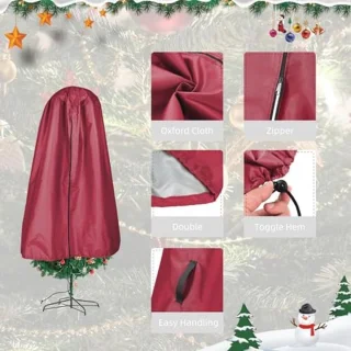 Opbergtas voor Kerstboom en Decoraties (rechtopstaand)