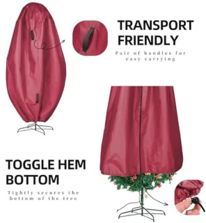 Opbergtas voor Kerstboom en Decoraties (rechtopstaand)