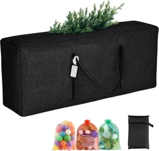Opbergtas voor kerstboom extra groot zwart