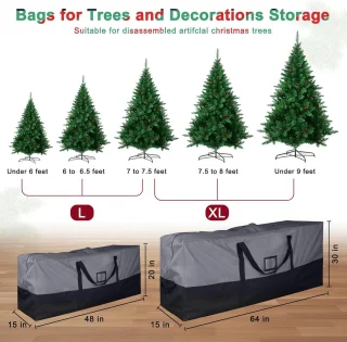 Opbergtas voor kerstboom tot 9 m