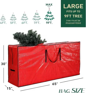 Opbergtas voor kunstkerstbomen tot 9 ft