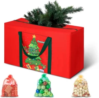 Opbergtas voor kunstkerstboom en kerstdecoratie