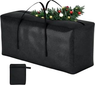 Opbergtas voor kunstkerstboom extra groot zwart