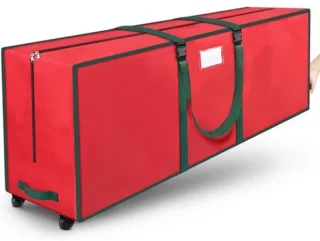 Opbergtas voor kunstkerstboom met wielen