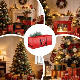 Opbergzak voor kerstboom – decoratietas – 165 cm – rood