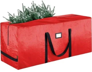 Opbergzak voor kerstboom – decoratietas – 165 cm – rood