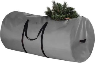 Opbergzak voor kerstboom, grijs, 76 x 152 cm