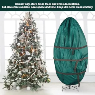 Opbergzak voor staande kunstkerstboom 45 x 94 inch groen