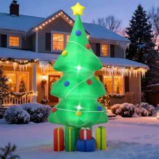 Opblaasbare kerstboom 1,5 m met ledverlichting