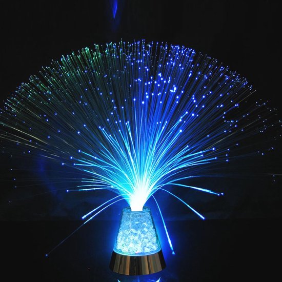 Optische nachtlamp 13 inch LED glazen kleurveranderend