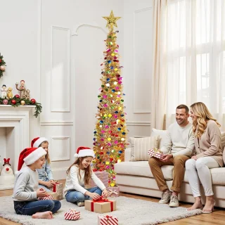 Opvouwbare Glitter Kerstboom 180 cm