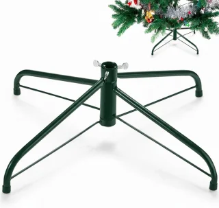 Opvouwbare Kerstboomstandaard 50 cm Metaal Groen